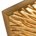 Espelho Dourado Moldura Quadrada 